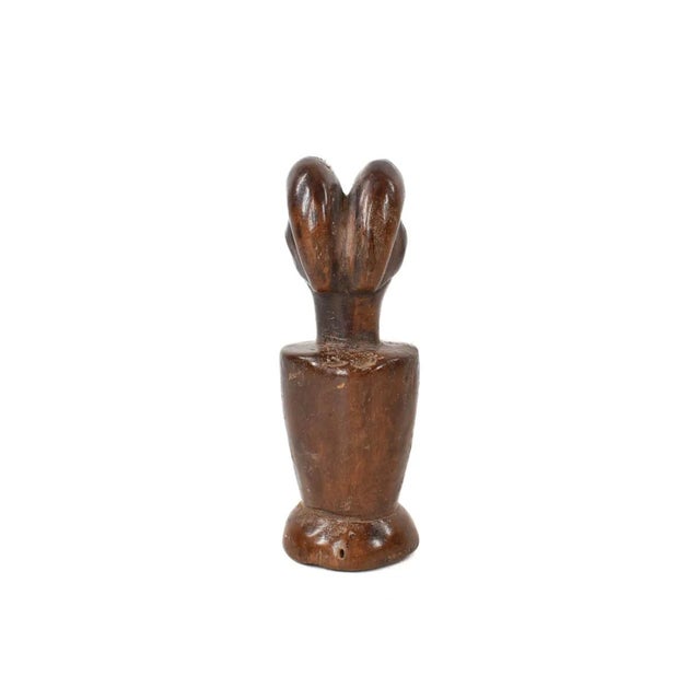 Early 20th Century Early 20th Century Nyamwezi Mwana Hiti Miniature Figure Tanzania 5 inch For Sale - Image 5 of 8