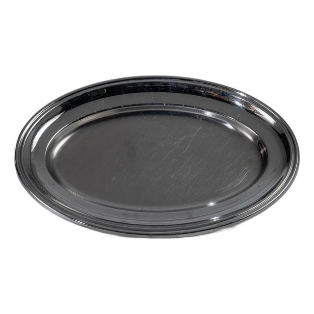 Early 20th Century France Gray Silver Tray For Sale