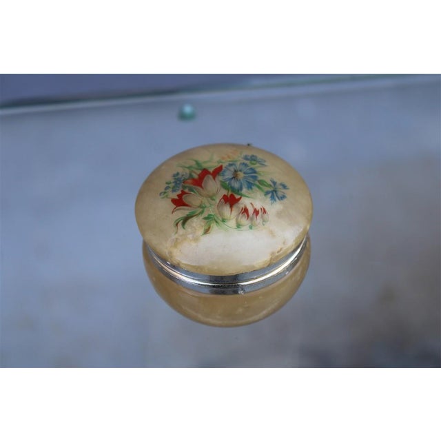 Small Alabaster Jewelry Box with Italian Decoration, 1960s For Sale - Image 6 of 6