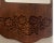 Folk Art Vintage Wood Carved Floral Wall Mirror For Sale - Image 3 of 3