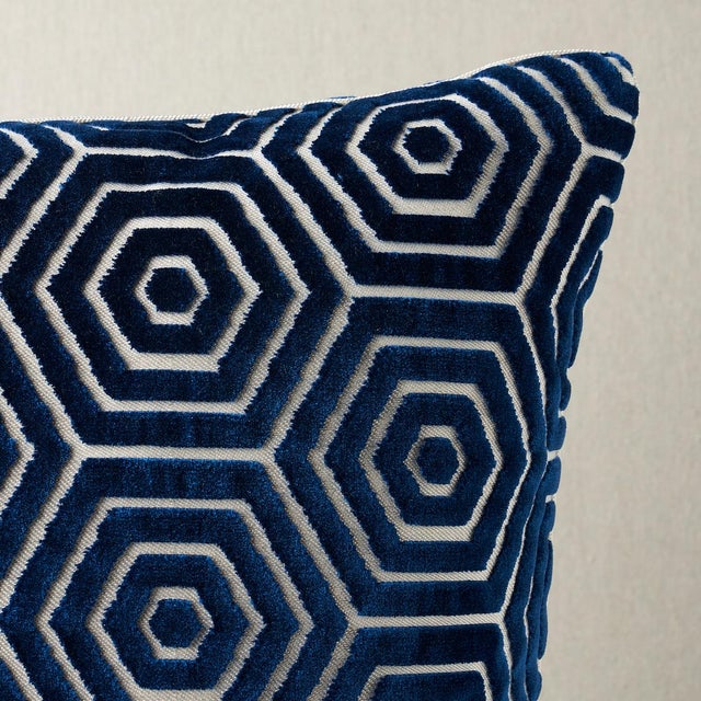 This pillow features Bees Knees Cut Velvet by Mary McDonald for Schumacher. An alluring combination of dense pile and flat...