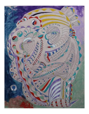 Sax Berlin Dream Of The Inca. Contemporary Abstract Painting 2020