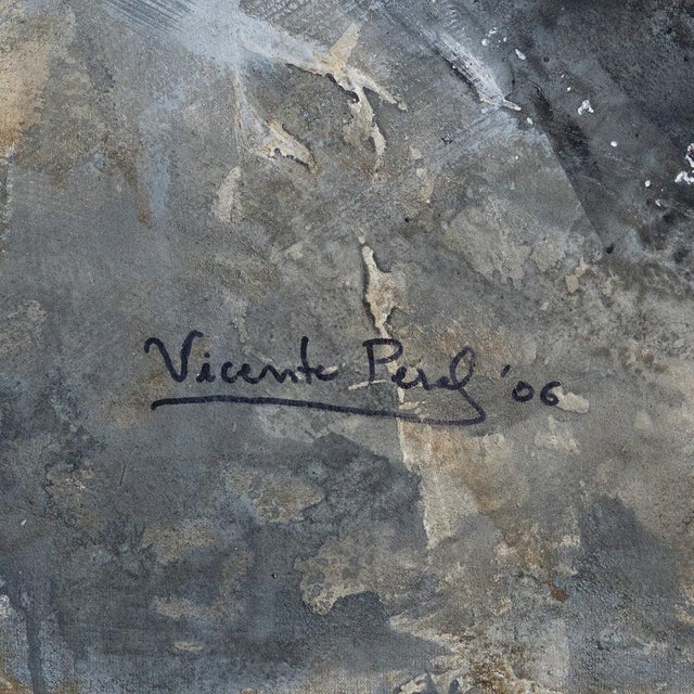 2000 - 2009 Abstract Composition, Original Mixed Media on Canvas, 2000s For Sale - Image 5 of 8