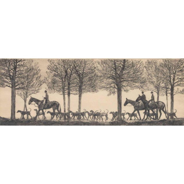 Paul Desmond Brown Fox Hunting Scene Drypoint For Sale In New York - Image 6 of 7