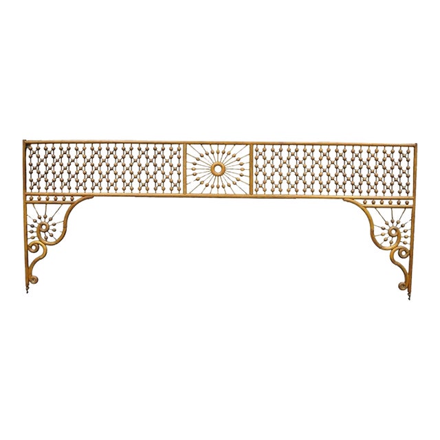 Antique Victorian Oak Stick & Ball 84" Fretwork Archway Architectural Salvage For Sale