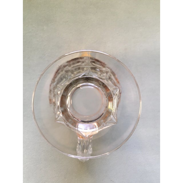 Vintage Jeanette Thumbprint Gold Trimmed Glass Iced Tea Set- 6 Pieces For Sale - Image 11 of 13