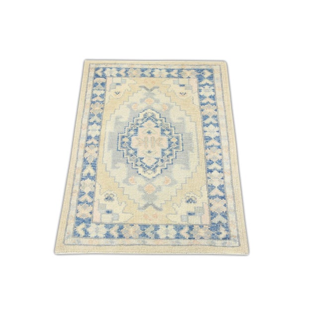 Early 21st Century Modern Turkish Oushak Rug 2'4" x 3'1" For Sale - Image 5 of 6