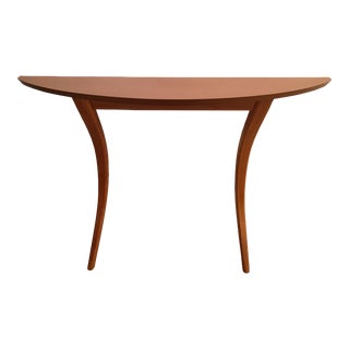 1990s Vintage Calligaris Half-Circle Leaning Console Table For Sale