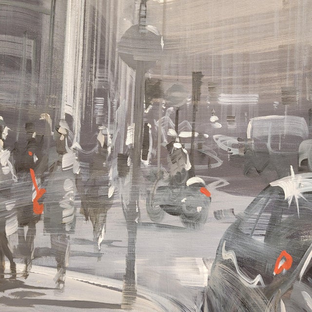 Paris Kerdalo, Faubourg Saint-Honoré, 2000s, Acrylic on Canvas For Sale - Image 15 of 18