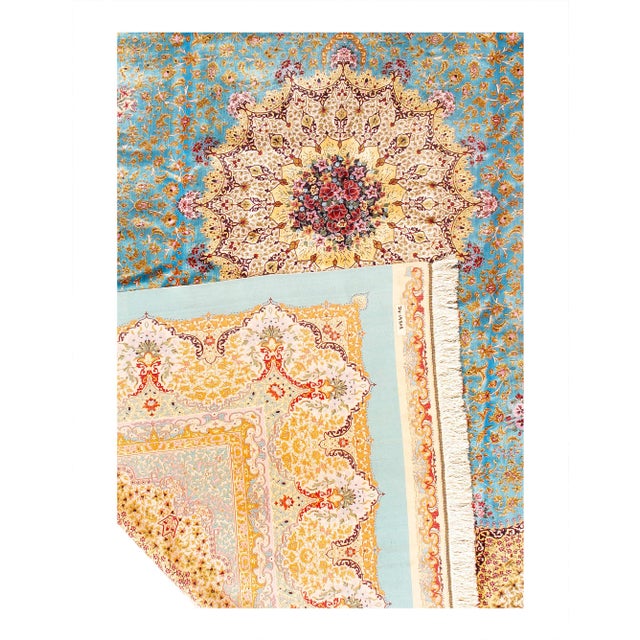 Traditional Pasargad DC Exquisite Design Paris Palace Fine Power Loom v. Silk Rug For Sale - Image 3 of 3