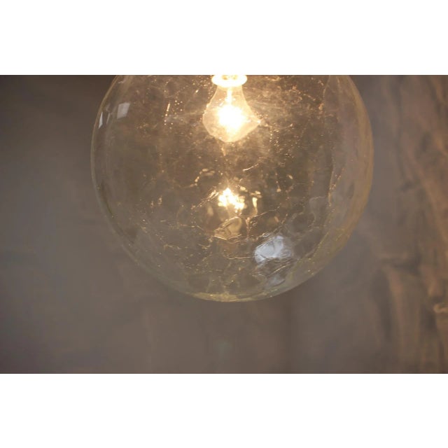 Mid-Century Big Glass Pendant by Kamenicky Senov, 1970s For Sale - Image 10 of 13