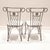 Vintage French Style Wrought Iron Garden Chairs With Sunburst Design. Solid and heavy. Comes with cushions. 18" w x 16"d x...