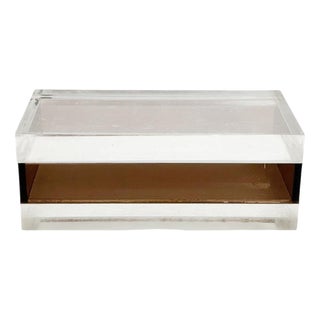 Mid-Century Modern French Altuglas Box, France, 1970s For Sale
