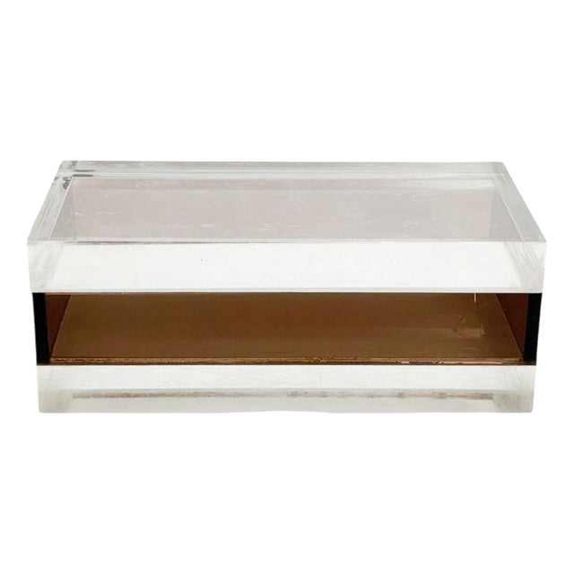 Mid-Century Modern French Altuglas Box, France, 1970s For Sale