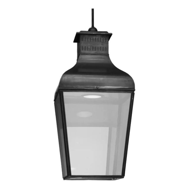 Tekna Montrose Large Led Pendant Light With Dark Bronze Finish and Clear Glass For Sale