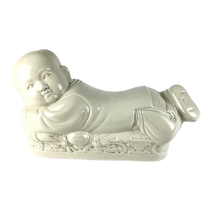 Vintage Chairman Mao White Porcelain Money Pillow