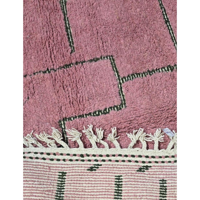 Pink Contemporary Wool Rug - 7.9 X 6 Ft For Sale In Cleveland - Image 6 of 6