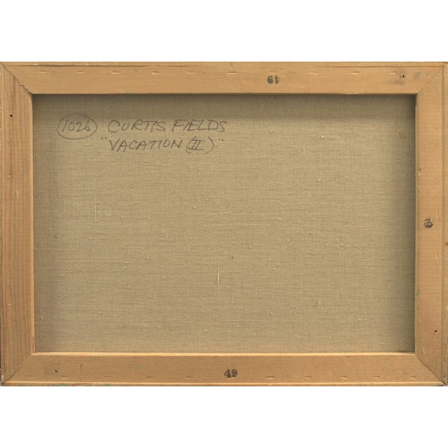 Red 'Vacation Ii' by Curtis Fields, 1980, New York Modernism, Art Students League, Montreal Museum of Art For Sale - Image 8 of 8