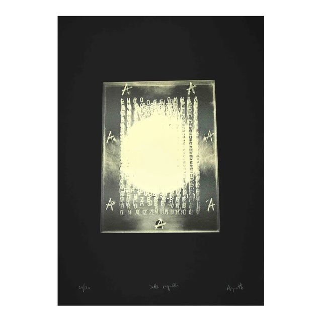 Vincenzo Agnetti, Seven Seals, Screenprint, Late 20th Century For Sale