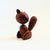 A mid century turned wood figurine in the shape of a squirrel. Adorable stylized features. Made in Japan by Senshukai as...