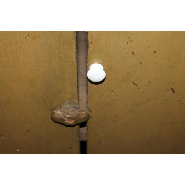 Mid 19th Century 19th Century New England Original Painted Two-Door Wall Cupboard For Sale - Image 5 of 8