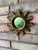 Vintage 1960s Petite 8.5" Acanthus Leaf Sunburst Wall Mirror For Sale - Image 13 of 16