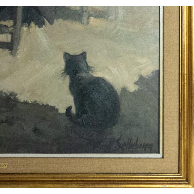 Font Sellabona, Les Velles De La Nostra Terra, 1972, Oil on Canvas, Framed For Sale - Image 4 of 8