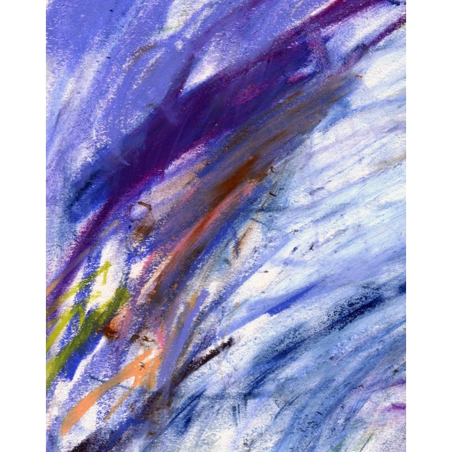 Printmaking Materials "Violette" Contemporary Abstract Expressionist Print in Shades of Violet by M. Frohman For Sale - Image 7 of 8