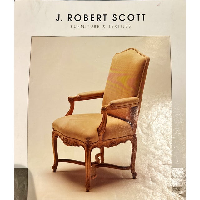 Traditional J. Robert Scott Lounge Chair, Chateau Fauteuil, Velvet Upholstery, Two Available For Sale - Image 9 of 10