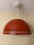 Lightolier 1960s Burnt Orange Louvered Lightolier Dome Pendant Light For Sale - Image 4 of 9