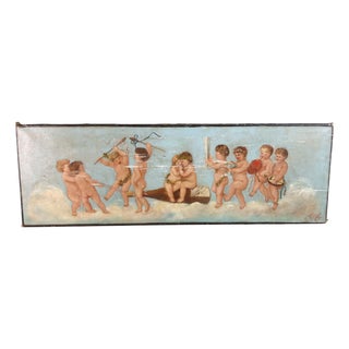 Cherubs, 1890s-1910s, Oil on Canvas For Sale