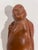 Smiling with bag Buddha Chinese Carved boxwood Antique 1920s 1930s Statue Figure Figurine Small
