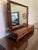 1930s Vintage Cherry Wood Mens Valet Mirror For Sale - Image 5 of 5