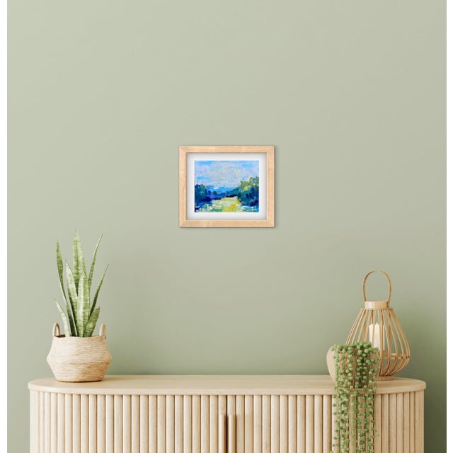 Expressionist Landscape Oil Painting by L Haas For Sale - Image 4 of 5