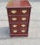 Brown Late 20th Century Two-Drawer Chippendale Mahogany Filing Cabinet For Sale - Image 8 of 8