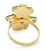 Late 20th Century 14k Yellow Gold Jade Ring For Sale - Image 5 of 6