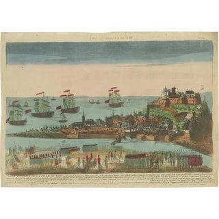 Siege of Nice by Chereau, 1790, Paper For Sale