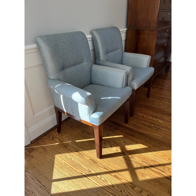 Baker Furniture Company Thom Filicia for Baker Arm Chairs For Sale - Image 4 of 9