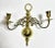 Vintage Brass Double-Arm Wall Candle Sconces – Pair For Sale - Image 4 of 9