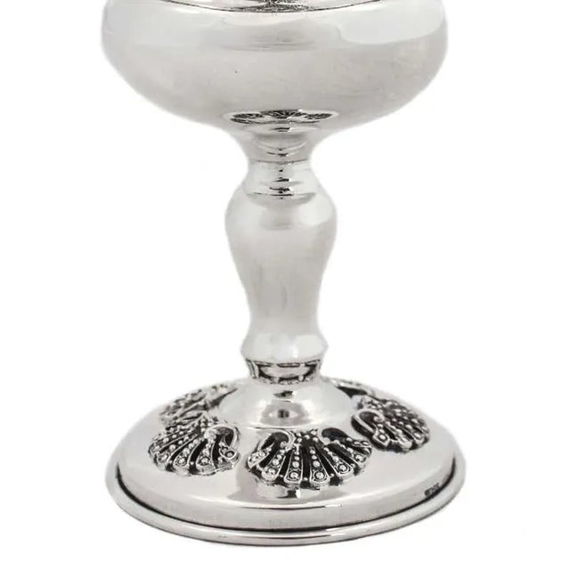 Mid-Century Modern 1980s Sterling Silver Goblet / Kiddush Cup For Sale - Image 3 of 7