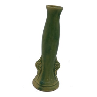 Antique Green Art Nouveau Candle Holder For Sale