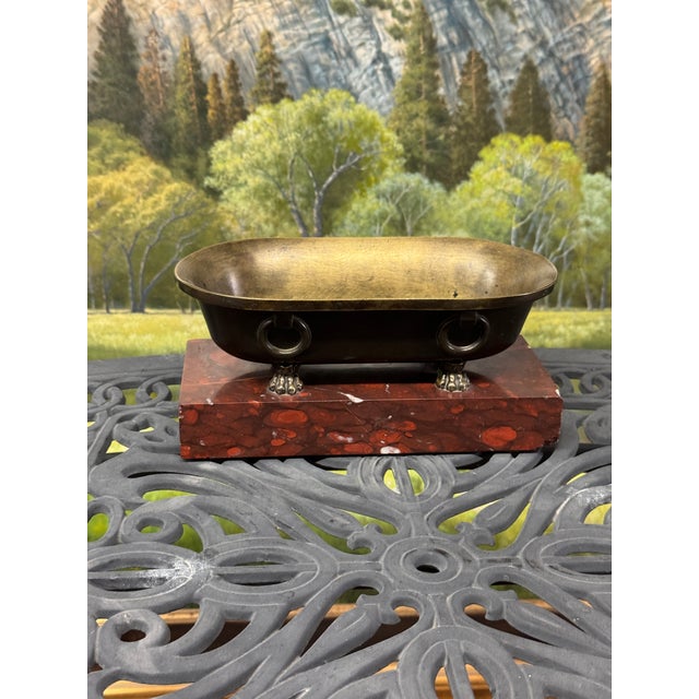 19th Century 19th Century Roman Grand Tour Tub on Rossi Marble Base, Antique For Sale - Image 5 of 12
