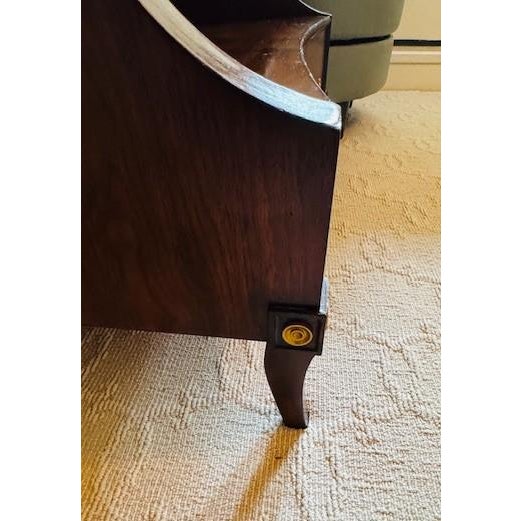 Ambella Chairside Accent Table W/ Pullout Tray and Drawer For Sale - Image 4 of 8