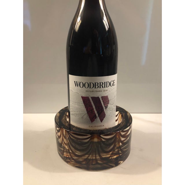 This fabulous Murano Style Art Glass Wine Coaster will be a standout on your bar or tablescape — whether you’re dining Al...