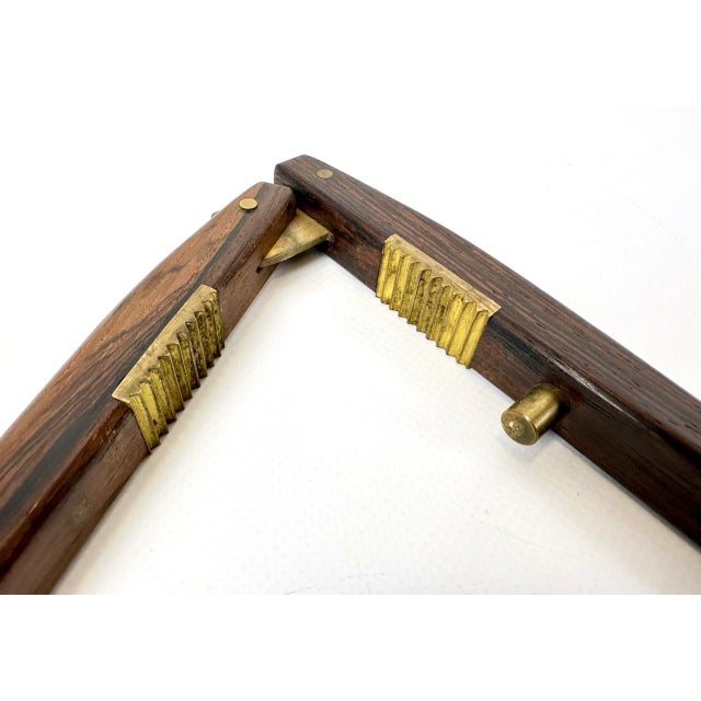 1950s Mid-Century Rosewood and Brass Nutcracker attributed to Poul Knudsen, 1950s For Sale - Image 5 of 8