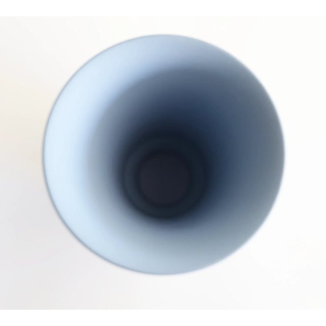 Wedgwood Vintage MCM Wedgwood Jasperware Trumpet Vase For Sale - Image 4 of 6