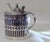 Antique Edwardian Sterling Silver & Cobalt Blue Glass Mustard Pot For Sale In Boston - Image 6 of 13