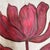 Chinoiserie Original Framed Tulip Painting, Red Floral Wall Art, Acrylic on Canvas in Gold Bamboo Frame, 13x13 Botanical Boho Home Decor by Tatiana Duperault For Sale - Image 3 of 4