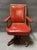 Red Brandt Mid-Century Modern Campaign-Style Desk With Chair For Sale - Image 8 of 11
