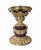 A Vintage Altar Candle Holder featuring a Brass Swag Tassel motif Meant to Hold a Pillar Candle Stands at 8" Tall